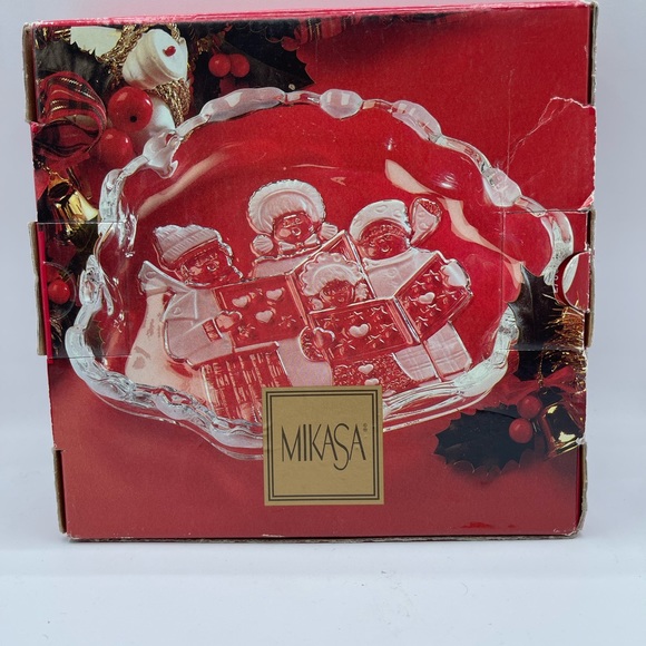 Mikasa Holiday Vintage Mikasa Candy Dish Christmas Carolers